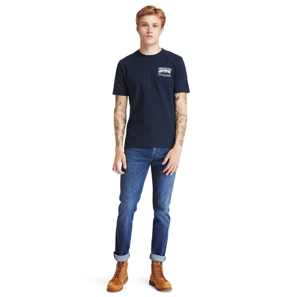 Pantalones Timberland Argentina Hombre - Sargent Lake Slim Denim Jeans - Azules - WLPGRB-871